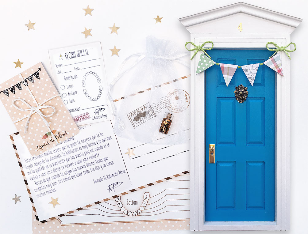 PUERTA PARA REGALO RATONCITO PÉREZ, MADRID POZUELO DE ALARCON Colores Azul