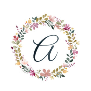 Abecedario Floral en Acuarela "A"– Elegancia y naturaleza en cada letra