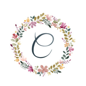 Abecedario Floral en Acuarela "C"– Elegancia y naturaleza en cada letra (copia)