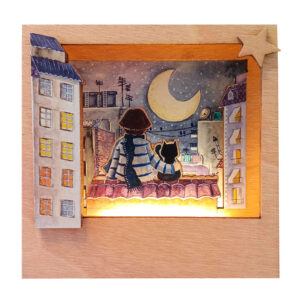 Dormilona "Noches en la Ciudad" – Diorama Iluminado Artesanal