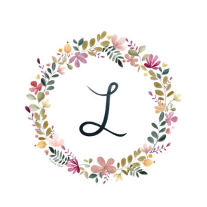 Abecedario Floral en Acuarela "I"– Elegancia y naturaleza en cada letra