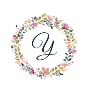 Abecedario Floral en Acuarela "Y"– Elegancia y naturaleza en cada letra
