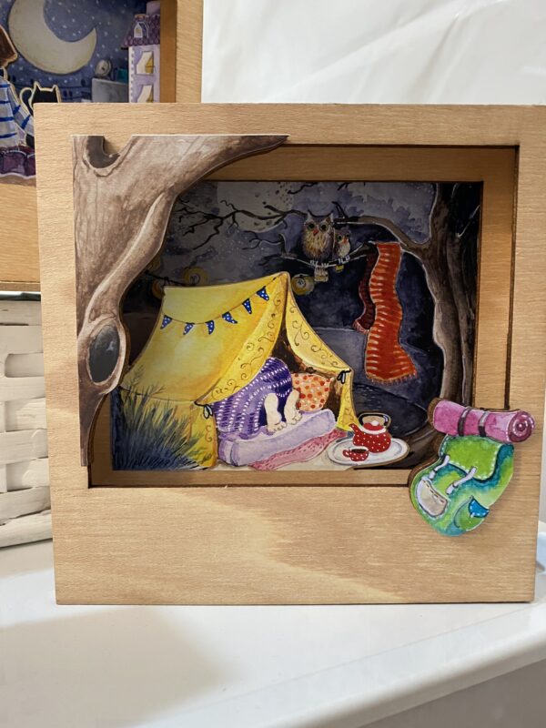 Dormilona "Aventura Nocturna" – Diorama Iluminado Artesanal