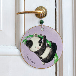 Colgador de Puerta Panda 🐼💤